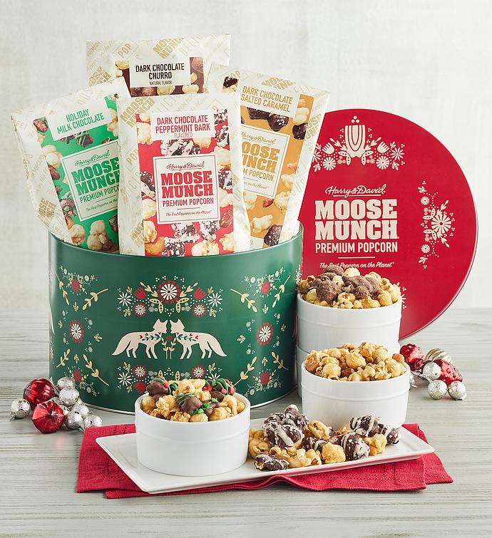 Moose Munch® Premium Popcorn Holiday Tin